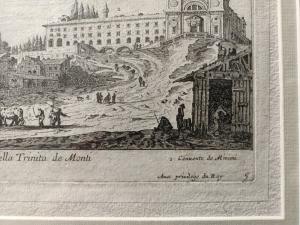 Eau forte originale 17ème par Israël Silvestre (1621-1691)
