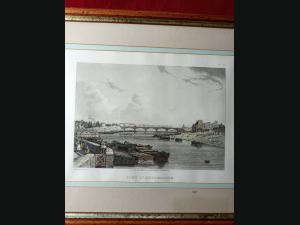Gravure à l'aquatinte époque Louis Philippe par Martens.F (1806-1885).