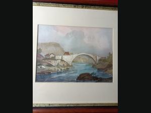 Lithographie originale aquarellée 1835 par Alexandre Debelle (1805-1897).