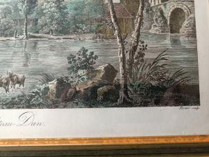 Grande gravure au burin debut 19éme par C.F. Fortier d'après J.M.S. Bence