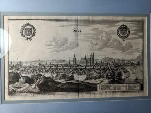Gravure originale 17ème au burin par Mérian Matthaüs (1593-1650)