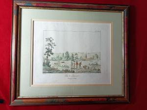 Gravure originale à l'eau forte début 19éme (1804) par Thomas-Charles Naudet.