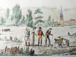 Gravure originale à l'eau forte début 19éme (1804) par Thomas-Charles Naudet.