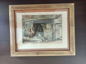 Gravure 19ème dessinée par Myles Birket Foster (1825–1899)