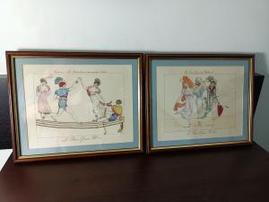 Lot de 2 Gravures fin 19ème début 20ème "Le bon genre n°25 et 26"