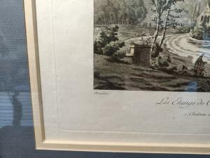 Gravure à l'aquatinte début 19éme (1804) par Thomas-Charles Naudet.