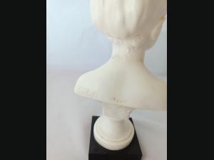 Buste en cire "Louise Brongniart" de Miguel Embil ,d'après J.A Houdon