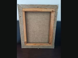 Reproduction sur toile vernie de Mlle Huquier d'après , J.B. Perronneau.
