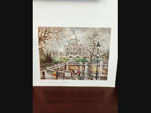 4 lithographies de Jacques Chardon ( vues de Paris) éditions de 1980 à1989.