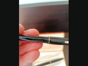 Coffret , stylo plume et stylo bille , Bayard Souverain de 1958 . plume en or 18 K.