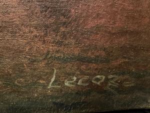 Peinture A.LECOZ (XIX-XXe)