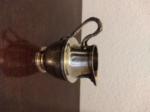 Ensemble théière et cafetière en métal argenté