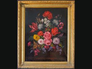 Huile sur toile Ecole XXe
