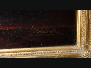 Huile sur toile Ecole XXe