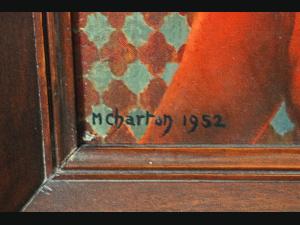 Huile sur panneau M.CHARTON