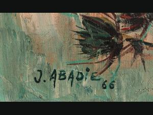 Huile sur toile de Jean ABADIE