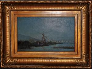 Huile sur panneau André MAGLIONE