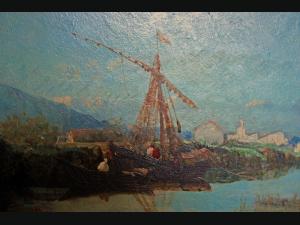 Huile sur panneau André MAGLIONE