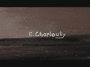 Huile sur panneau Eve CHARLOUTY