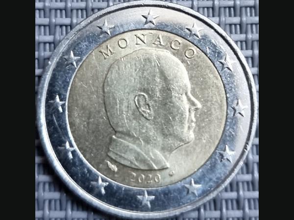 Pièce de 2 euros Prince Rainier Monaco 2020