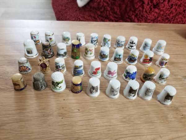 Collection de des à coudre