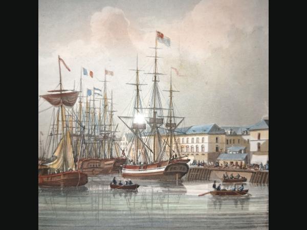 Gravure sur acier 1833 par Martens Frédéric , d après Mozin Charles louis.
