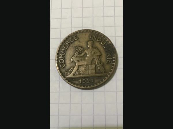 Pièce Française Bon pour 2 Francs 1921
