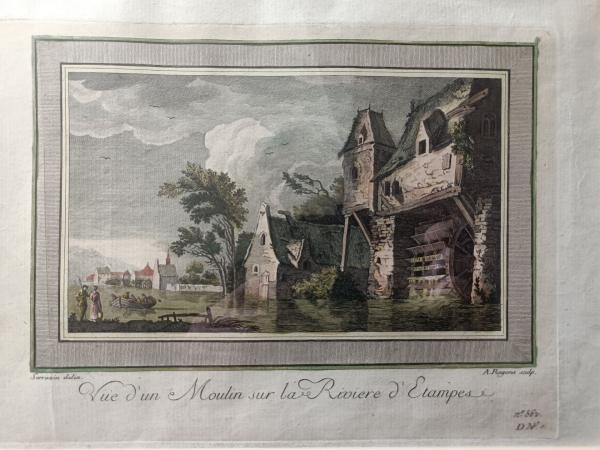 Gravure 18ème à l'eau forte par A.Ragona d'après Jacques Sarrazin.
