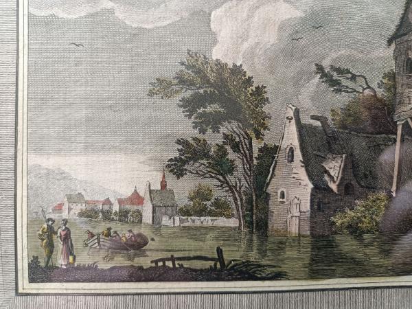 Gravure 18ème à l'eau forte par A.Ragona d'après Jacques Sarrazin.
