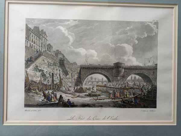 Lithographie original de Louis Albert Guillain Bacler d'Albe (Restauration)
