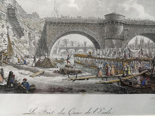 Lithographie original de Louis Albert Guillain Bacler d'Albe (Restauration)
