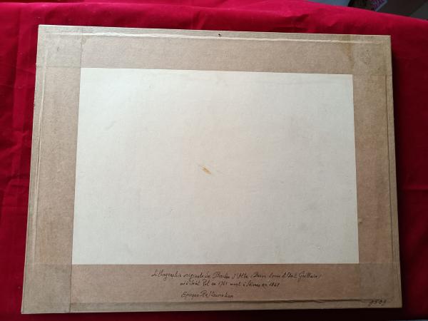 Lithographie original de Louis Albert Guillain Bacler d'Albe (Restauration)