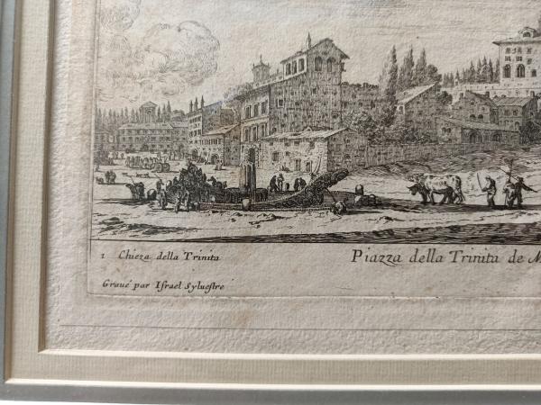 Eau forte originale 17ème par Israël Silvestre (1621-1691)