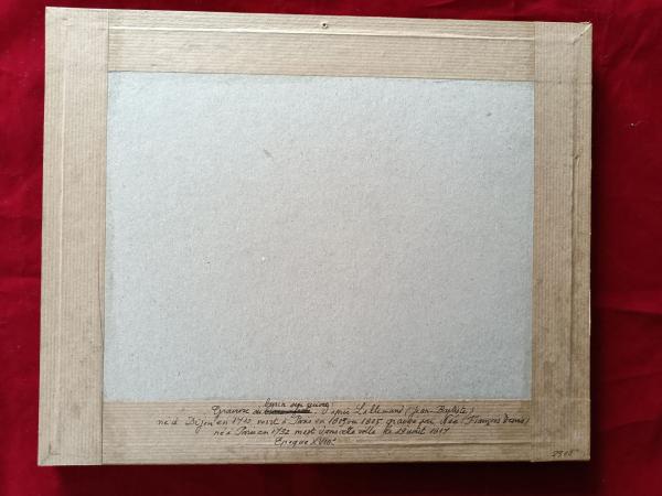 Gravure 18ème par F.D Née D'après J.B Lallemand "Château de Torpe"