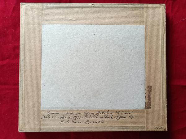 Gravure 17ème par Mérian Matthäus le vieux ,"Porte St clair de Lion"