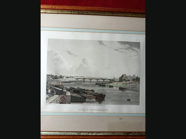 Gravure à l'aquatinte époque Louis Philippe par Martens.F (1806-1885).