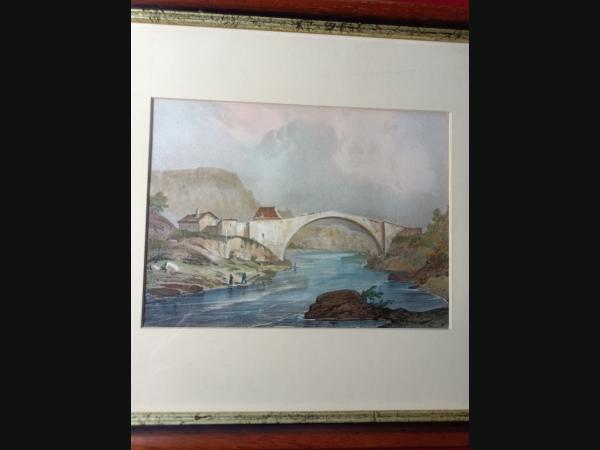 Lithographie originale aquarellée 1835 par Alexandre Debelle (1805-1897).