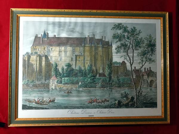 Grande gravure au burin debut 19éme par C.F. Fortier d'après J.M.S. Bence