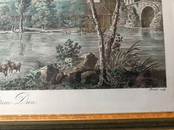 Grande gravure au burin debut 19éme par C.F. Fortier d'après J.M.S. Bence
