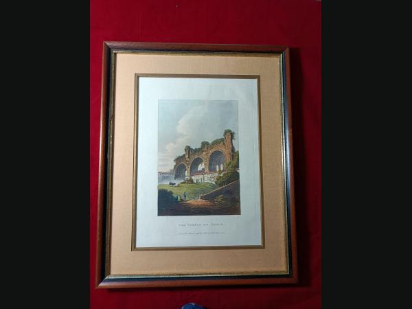Gravure 18ème (1796) à l'aquatinte ,épreuve de premier tirage par J.Mérigot.