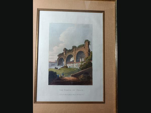 Gravure 18ème (1796) à l'aquatinte ,épreuve de premier tirage par J.Mérigot.