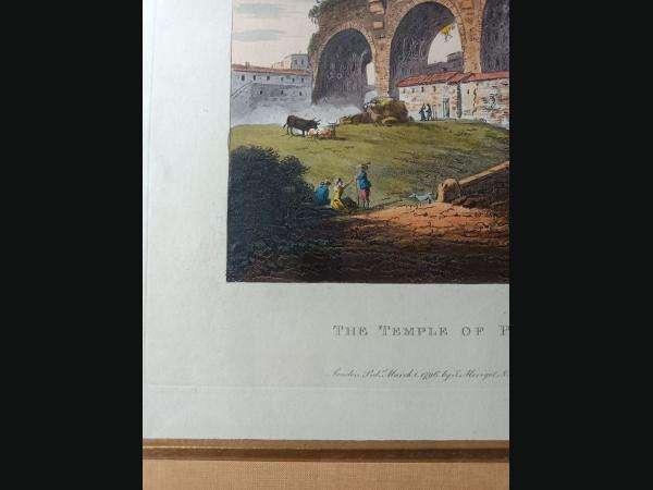 Gravure 18ème (1796) à l'aquatinte ,épreuve de premier tirage par J.Mérigot.