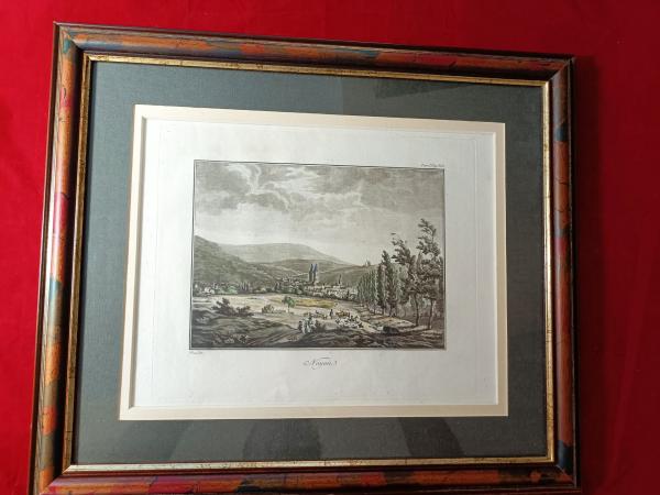 Gravure à l'aquatinte début 19éme (1804) par Thomas-Charles Naudet.