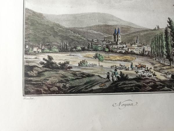 Gravure à l'aquatinte début 19éme (1804) par Thomas-Charles Naudet.