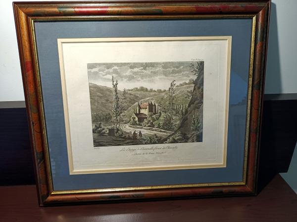 Gravure à l'aquatinte début 19éme (1804) par Thomas-Charles Naudet.