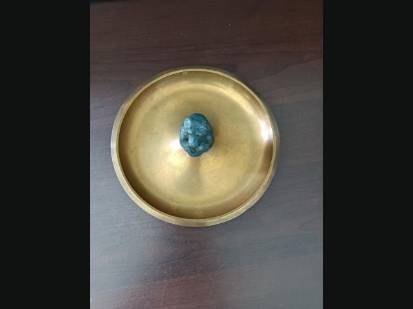 Coupelle,vide poche en bronze , Art Déco , signée Holger Fridericias , année 30.