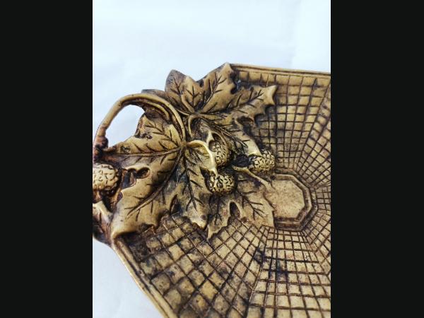 Vide poche en bronze , attribué à J. Van Neste , début 20e.