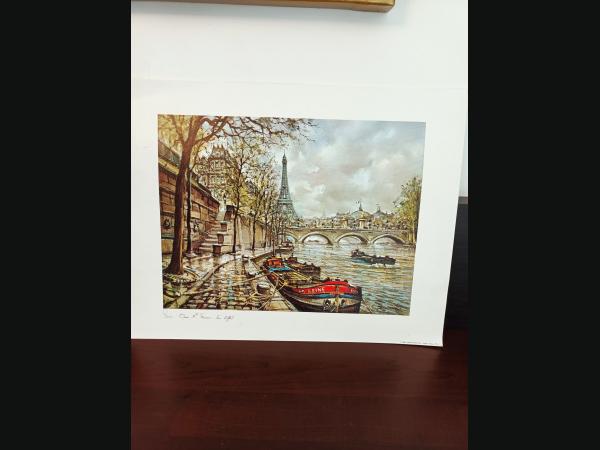 4 lithographies de Jacques Chardon ( vues de Paris) éditions de 1980 à1989.