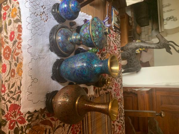 Collection de cloisonnés chinois