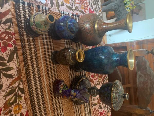 Collection de cloisonnés chinois